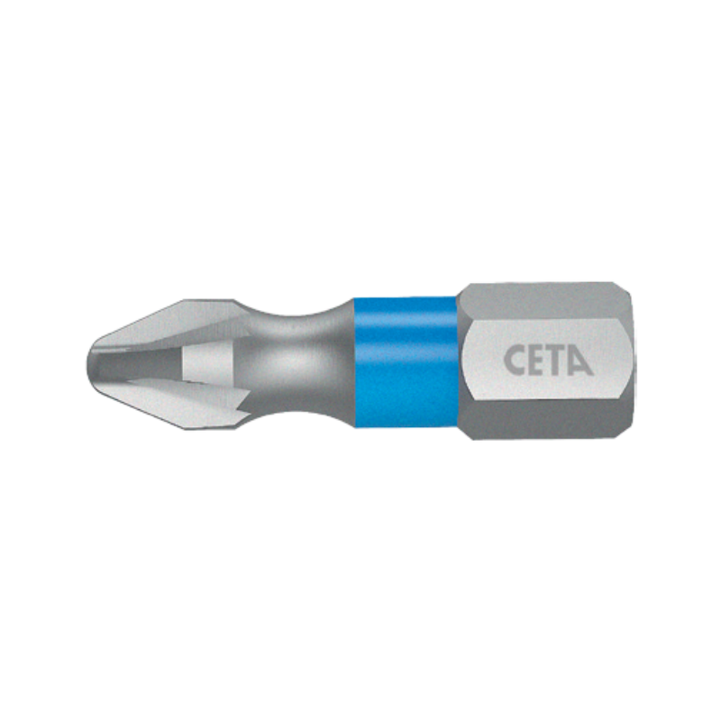 CETA FORM 1/4 Pozidriv (PZ) BİTS UÇ (RENK KODLU)-PZ1X25MM - CB/351TC