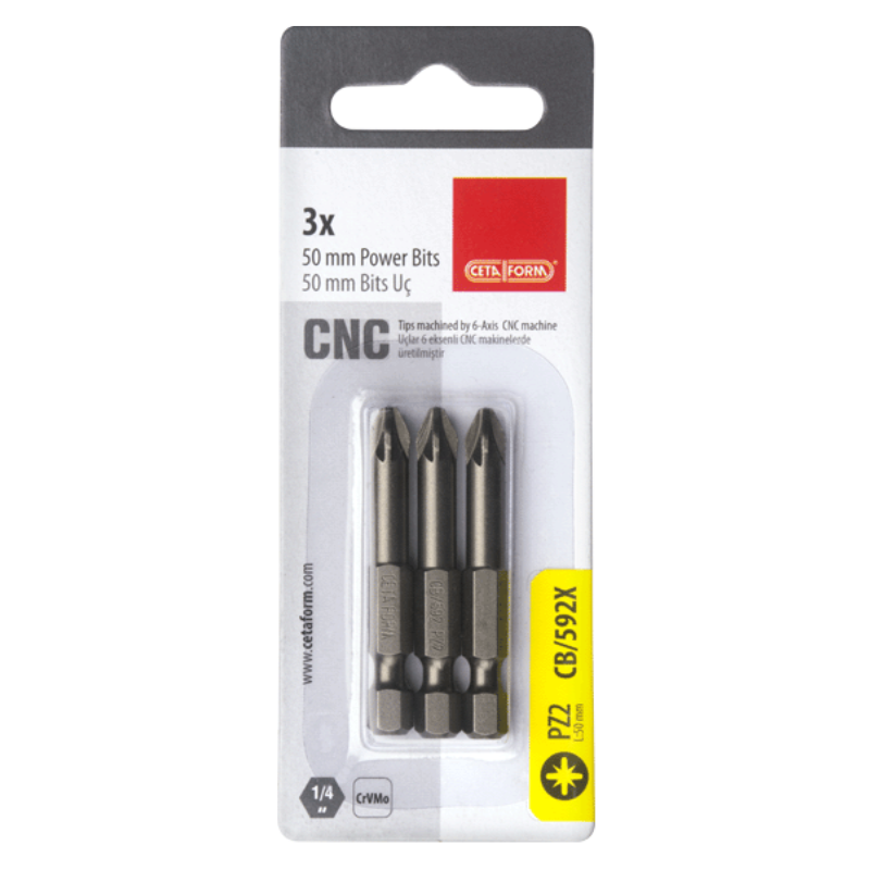 CETA FORM 3 PARÇA 1/4Pozidriv (PZ) BİTS UÇ-PZ1X50MM/KARTLI - CB/591X