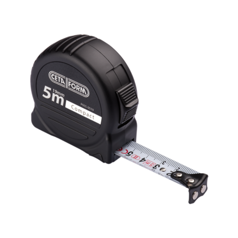 CETA FORM COMPACT ŞERİT METRE/SİYAH KASA-MIKNATISLI-5MX19MM - P05B-0519